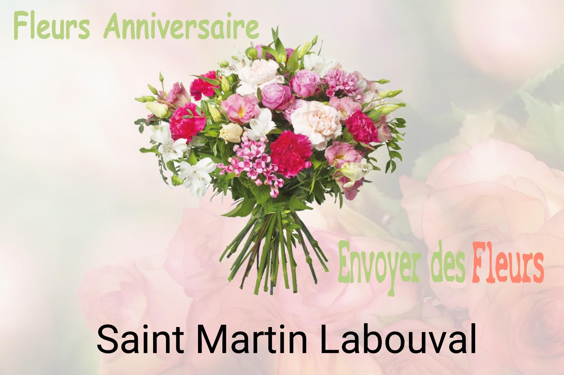 Bouquet de fleurs d’anniversaire livré à Saint-Martin-Labouval